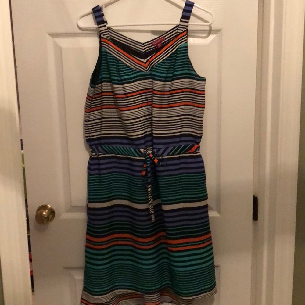 Merona Size M multicolored striped dress